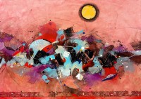 Zohaib Rind, 36 x 48 Inch, Acrylic on Canvas, Abstract Painting, AC-ZR-316